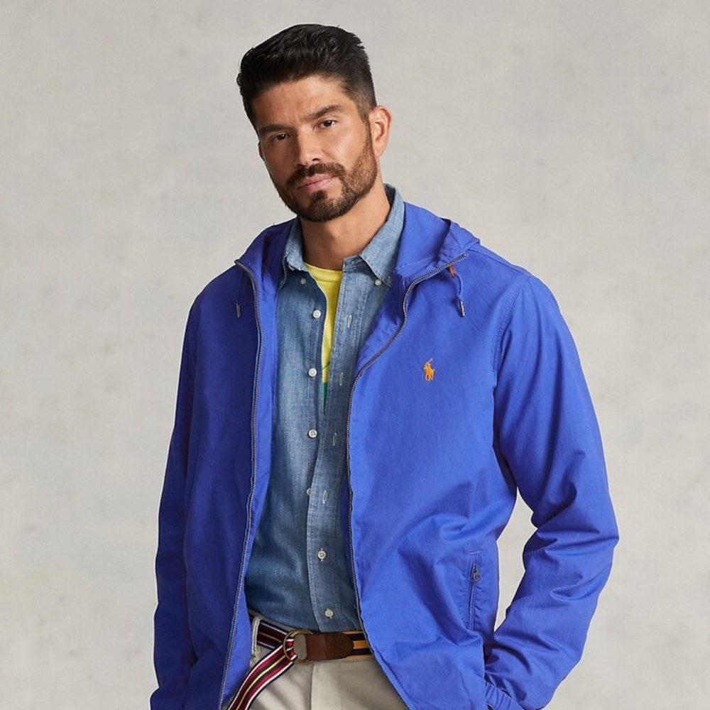 Polo Ralph Lauren Poplin Hooded Jacket - Picture 2 of 5